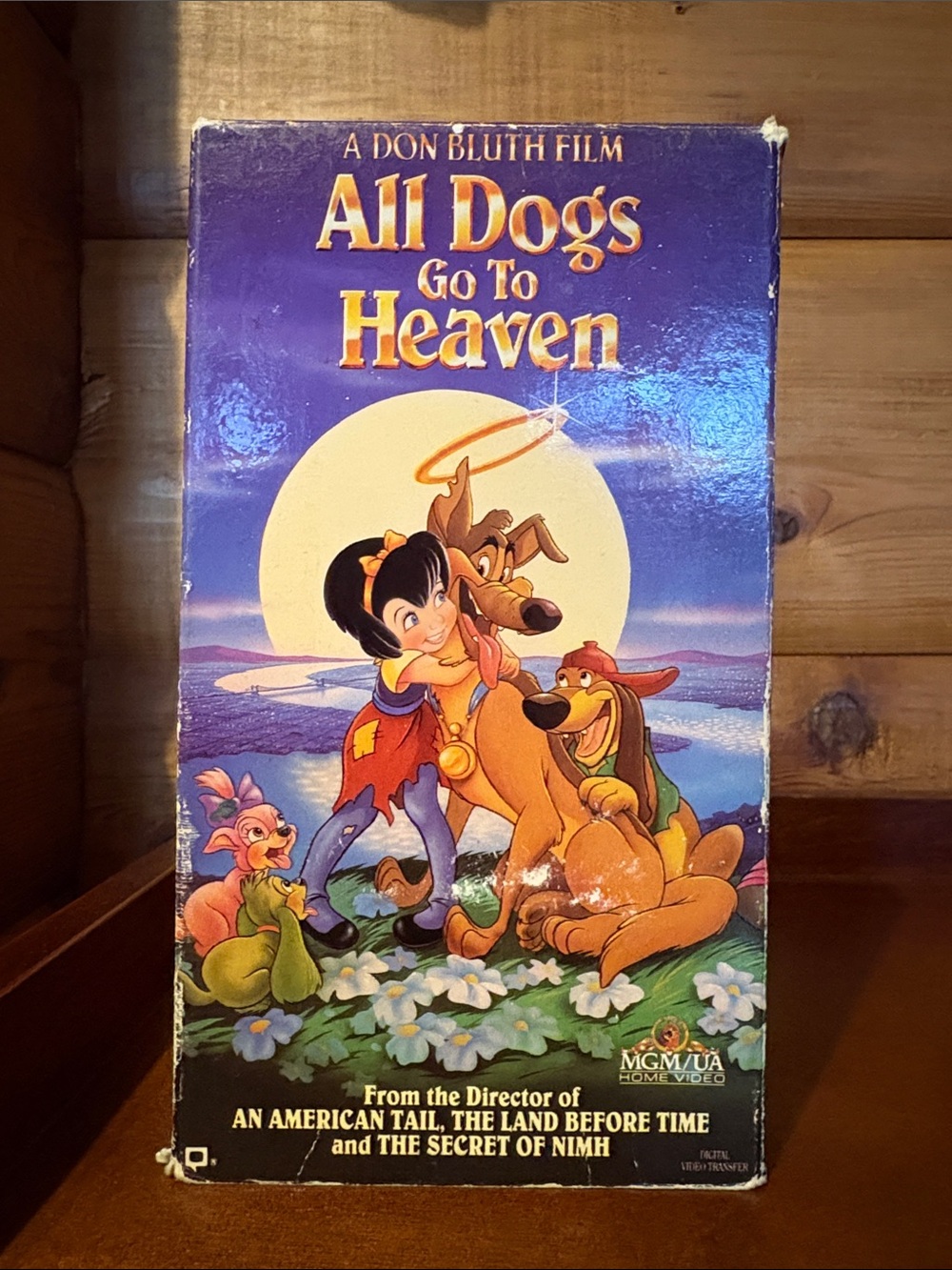 1989 All Dogs Go to Heaven VHS, MGM/UA Home Video
